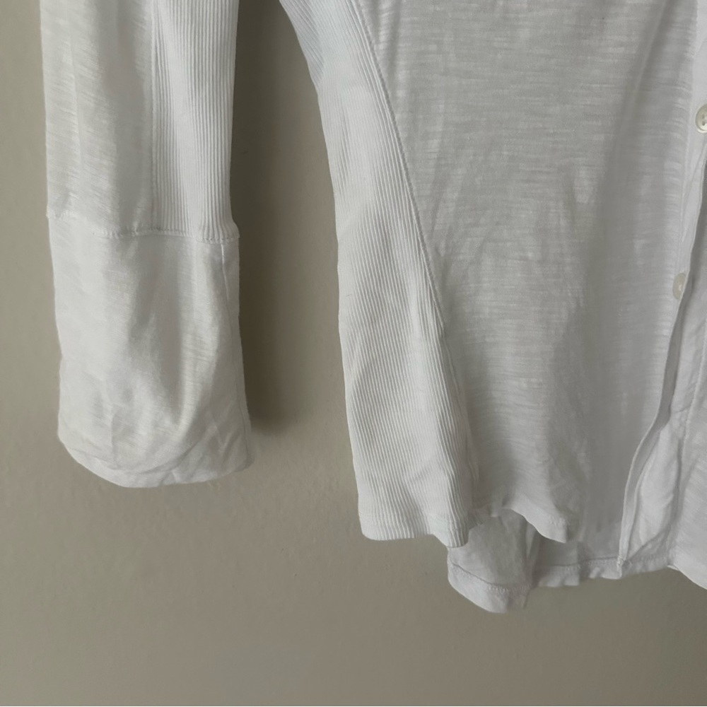 James Perse Slub Side Panel Button Front Shirt In… - image 8